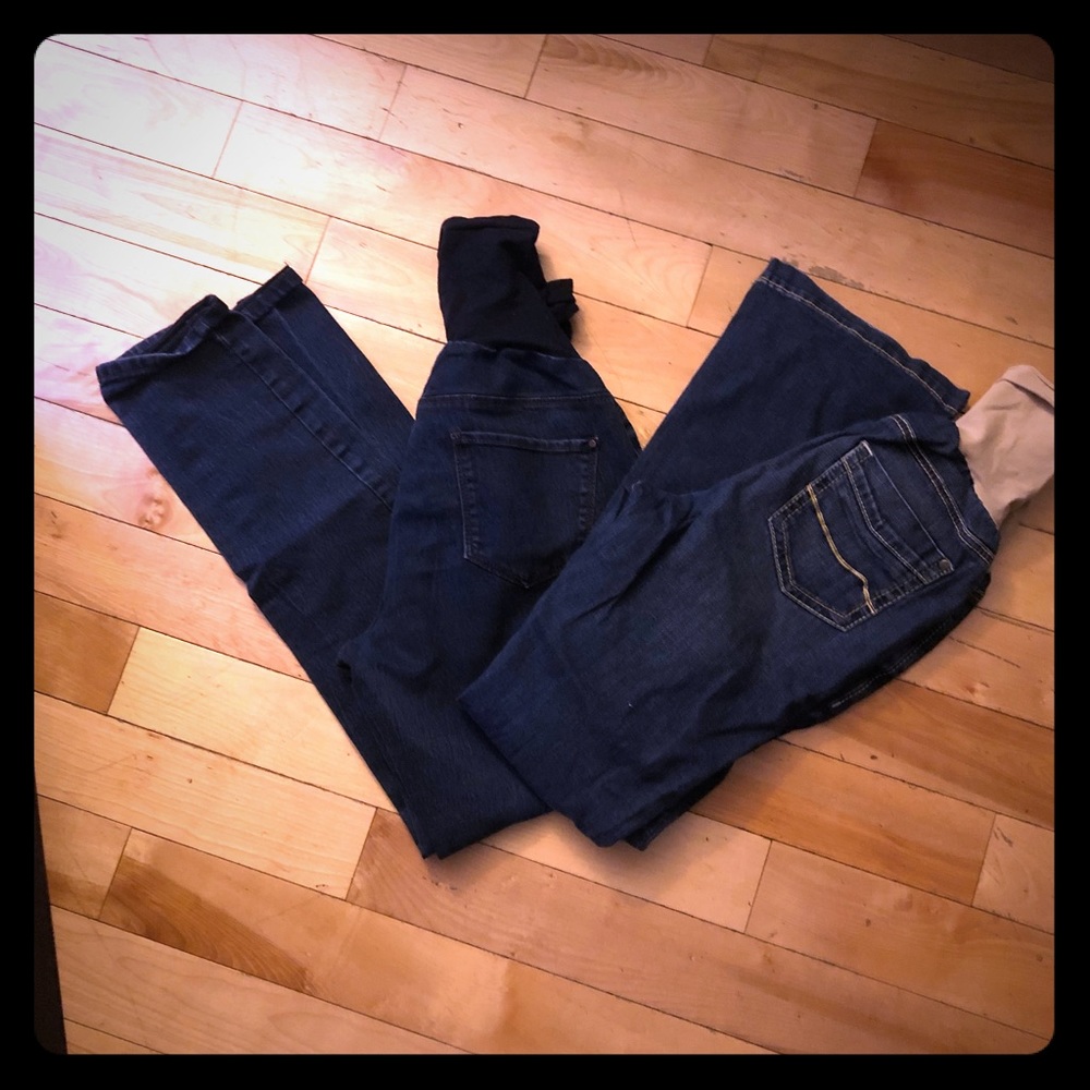 Bundle 2 Pack Jeans Maternity Medium - image 1